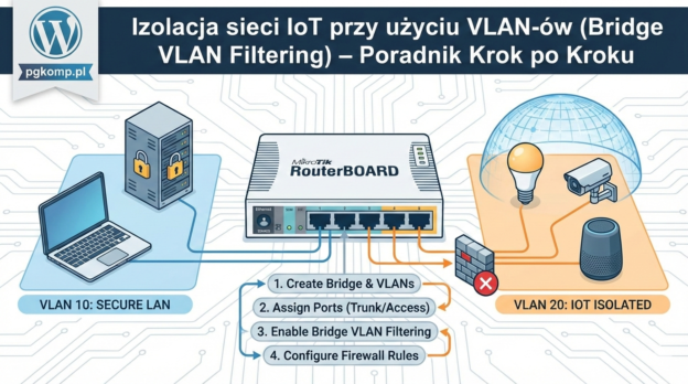 Izolacja sieci IoT przy użyciu VLAN-ów (Bridge VLAN Filtering) – Poradnik Krok po Kroku
